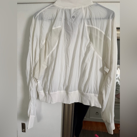 lululemon athletica White Bomber Jacket - Picture 2 of 5